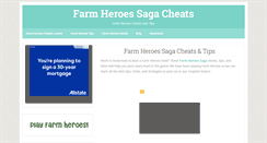 Desktop Screenshot of farmheroescheats.com